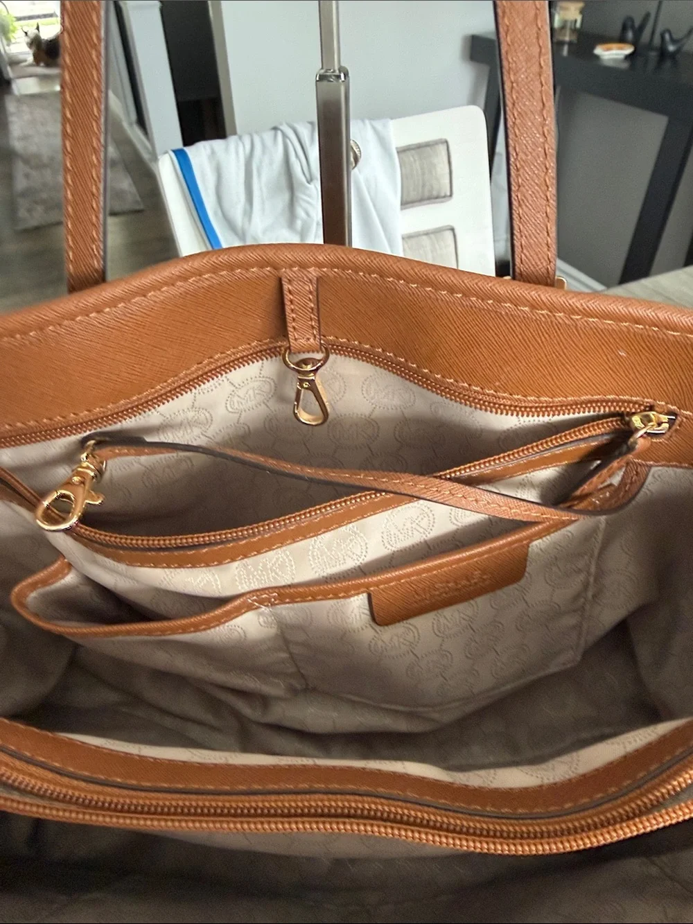 Michael Kors Tan Saffiano Leather Tote
